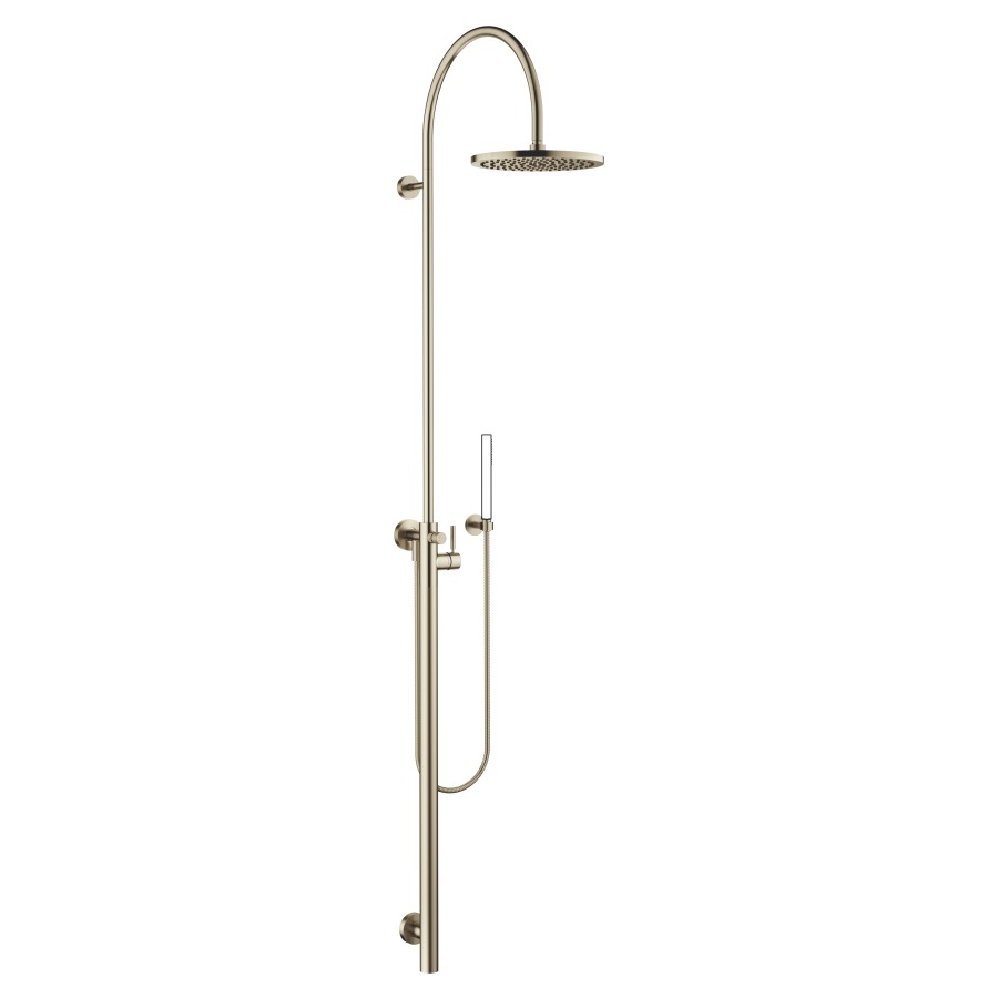 Système de douche DORNBRACHT
Flow Reduce, H 228 cm
mélangeur monocommande
inverseur, pomme de douche
D 300 mm, S 450 mm, système
anticalcaire, tuyau 150 cm
sans douche à main
débit 9 l/min.
sans corps à encastrer 751 037