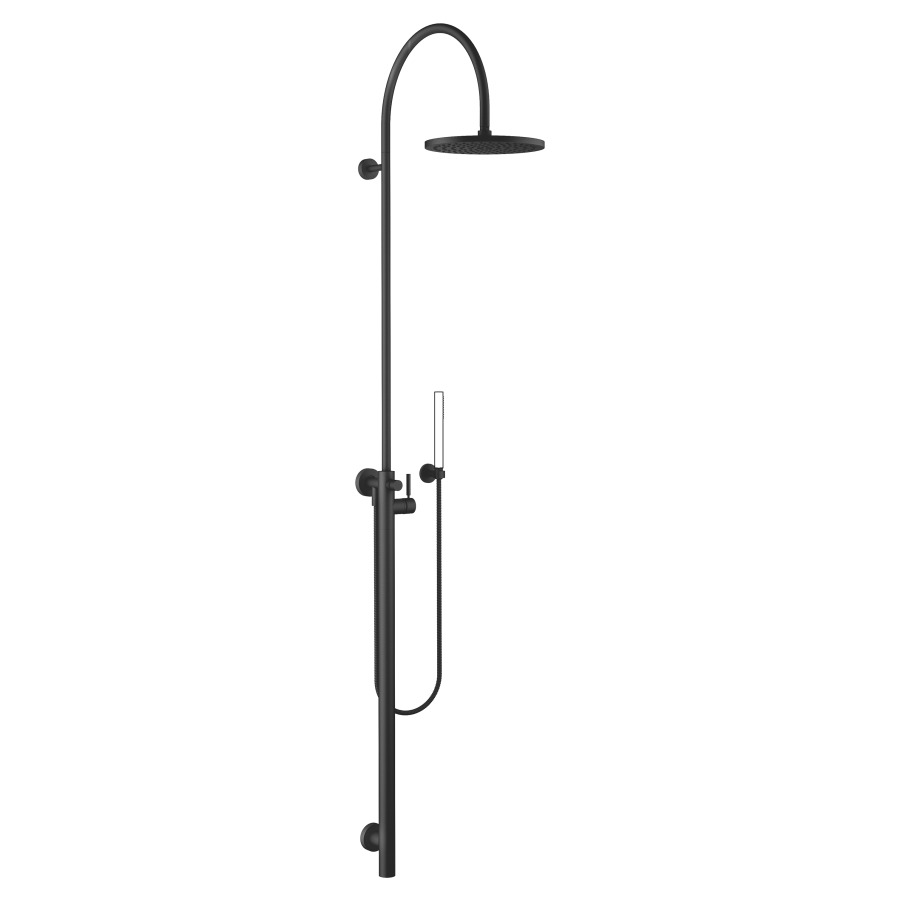 Système de douche DORNBRACHT
Flow Reduce, H 228 cm
mélangeur monocommande
inverseur, pomme de douche
D 300 mm, S 450 mm, système
anticalcaire, tuyau 150 cm
sans douche à main
débit 9 l/min.
sans corps à encastrer 751 037