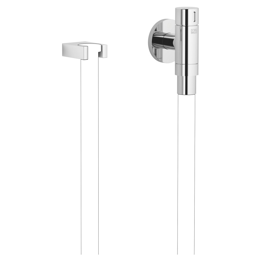 Coude de raccordement mural
WATERTUBE Kneipp
1/2", rosace D 70 mm
support, raccordement de tuyau
M33, sans tuyau, débit
15 l/min.