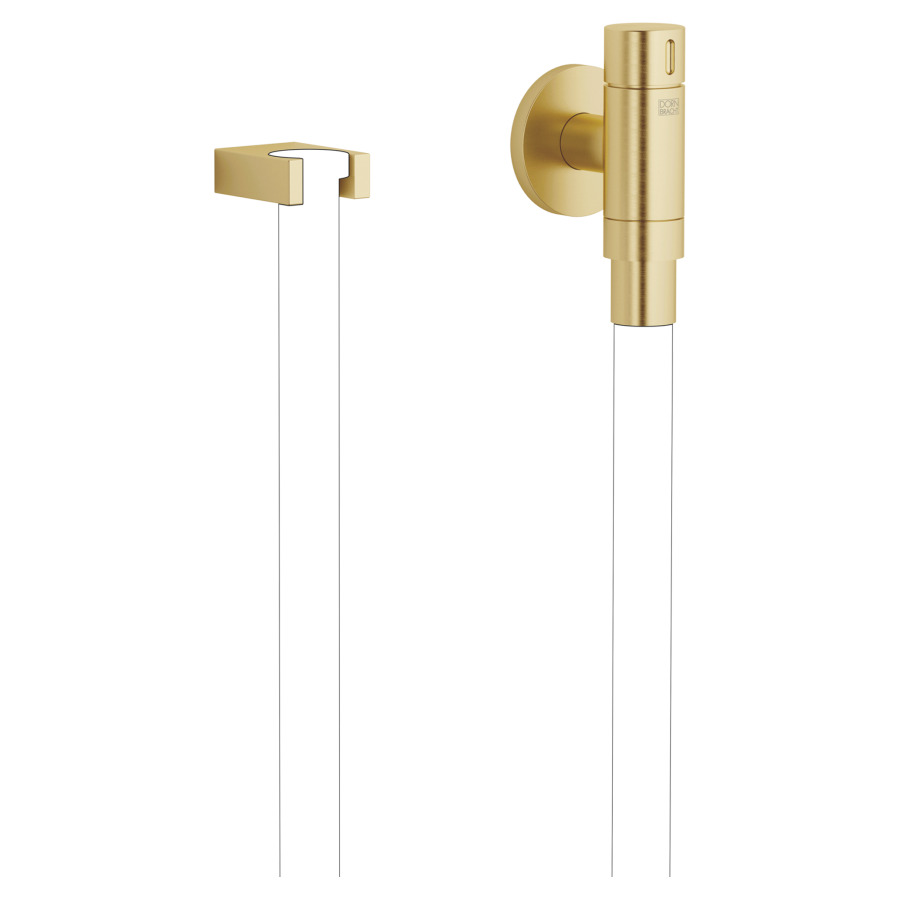Coude de raccordement mural
WATERTUBE Kneipp
1/2", rosace D 70 mm
support, raccordement de tuyau
M33, sans tuyau, débit
15 l/min.