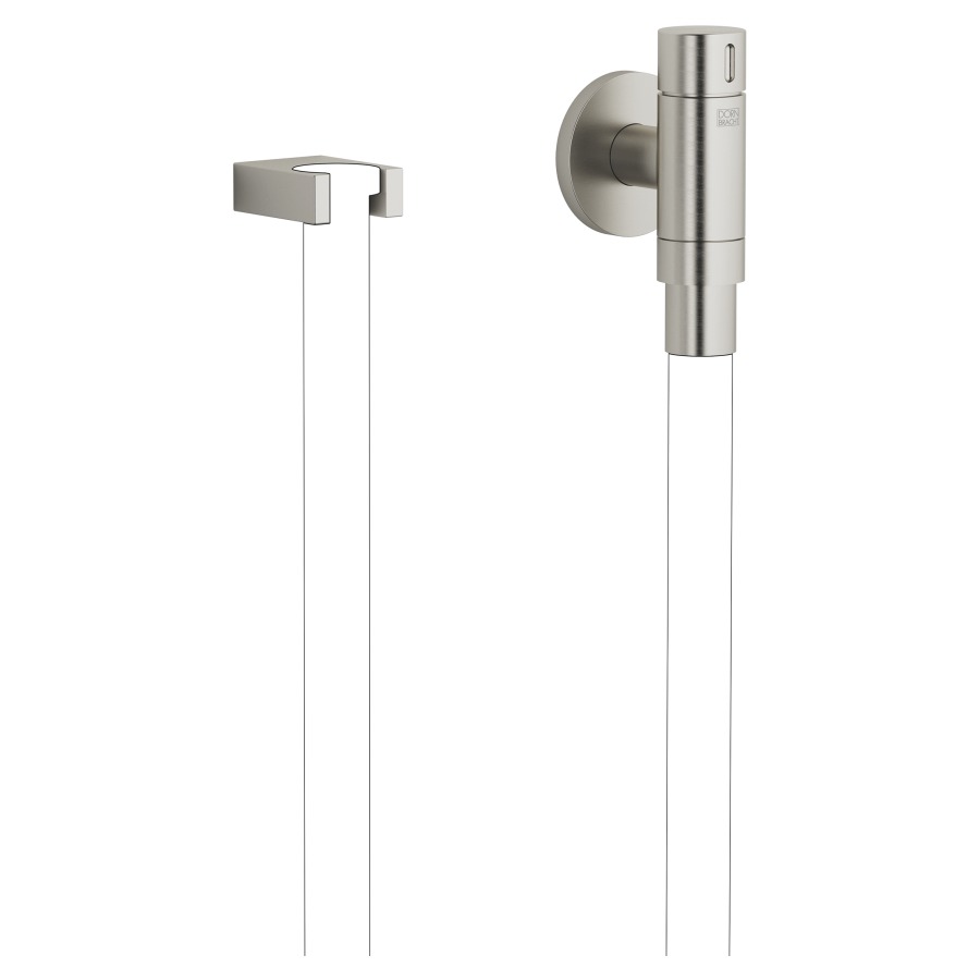 Coude de raccordement mural
WATERTUBE Kneipp
1/2", rosace D 70 mm
support, raccordement de tuyau
M33, sans tuyau, débit
15 l/min.