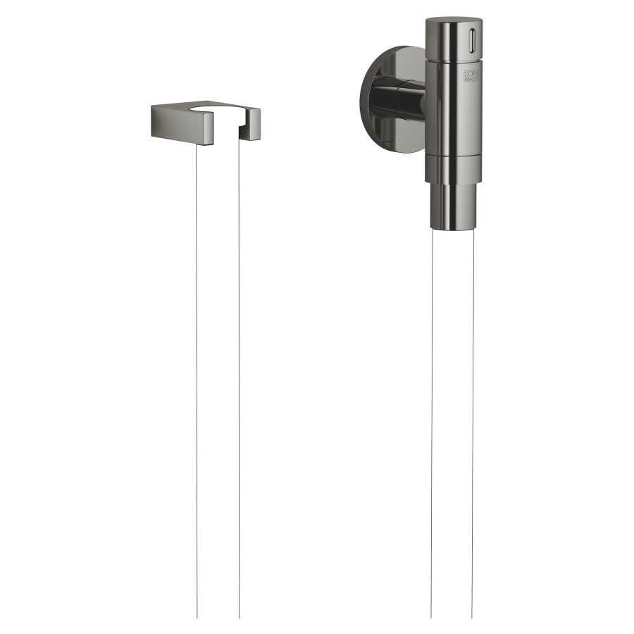 Coude de raccordement mural
WATERTUBE Kneipp
1/2", rosace D 70 mm
support, raccordement de tuyau
M33, sans tuyau, débit
15 l/min.