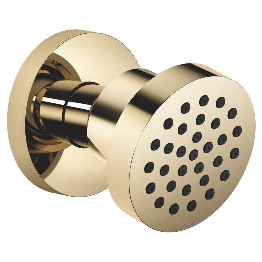 Douche latérale DORNBRACHT
1/2", à rotule
rosace D 55 mm
sans réglage du débit
débit 7 l/min.