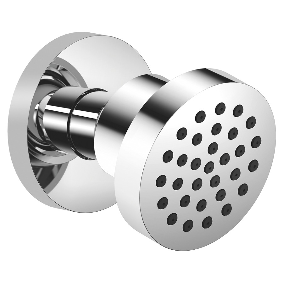 Douche latérale DORNBRACHT
1/2", à rotule
rosace D 55 mm
sans réglage du débit
débit 7 l/min.