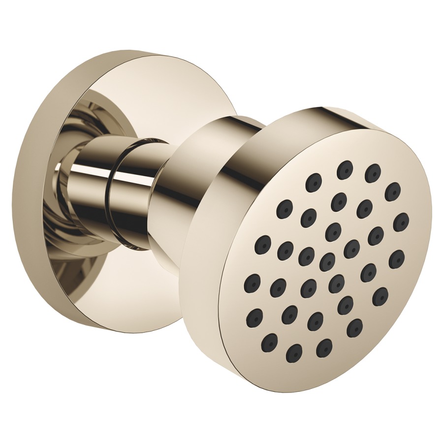 Douche latérale DORNBRACHT
1/2", à rotule
rosace D 55 mm
sans réglage du débit
débit 7 l/min.