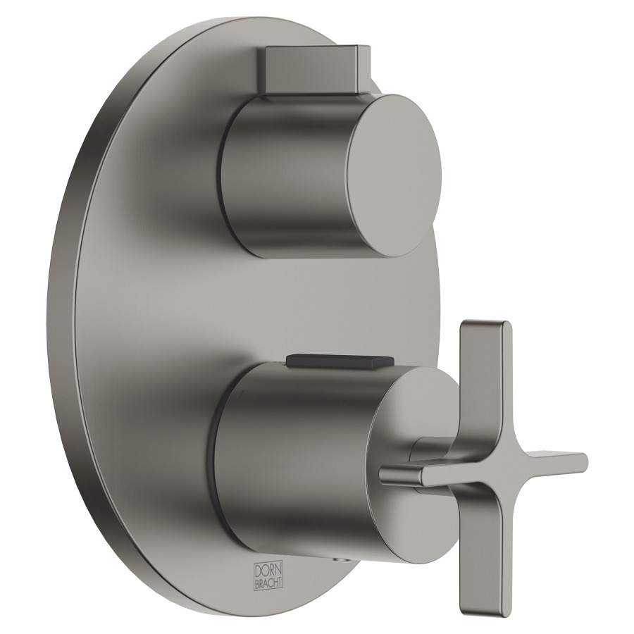 Thermostat VAIA UP
set de montage final
avec réglage de quantité
à 1 voie, plaque de recouvre-
ment D 150 mm, sans corps
à encastrer 751 018/019