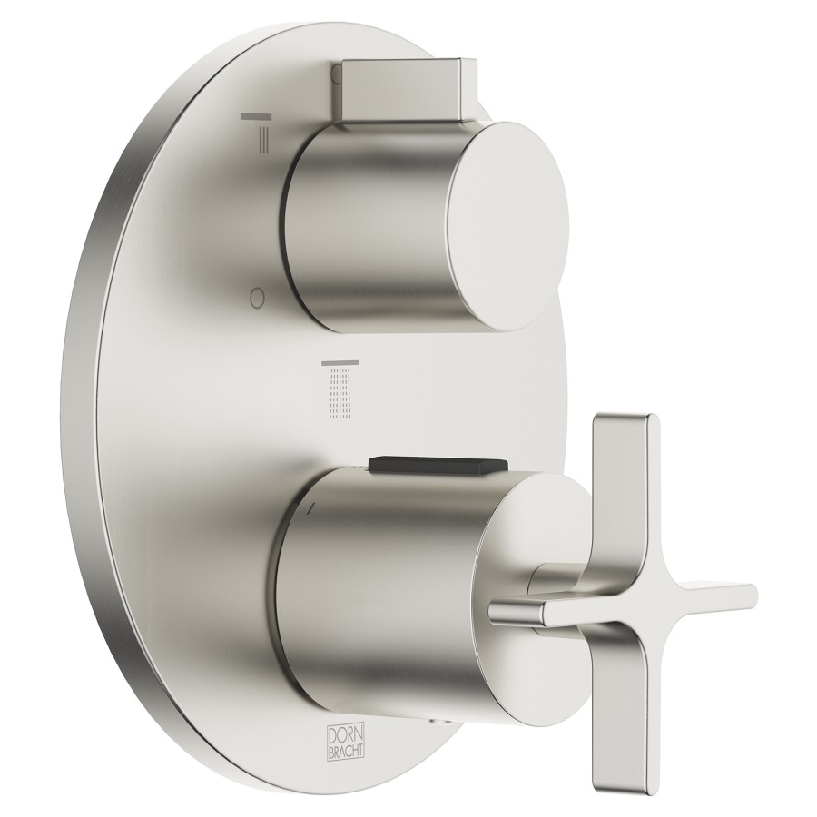 Thermostat VAIA UP
set de montage final
avec réglage de quantité
à 3 voies, plaque de recouvre-
ment D 150 mm, sans corps
à encastrer 751 104/105