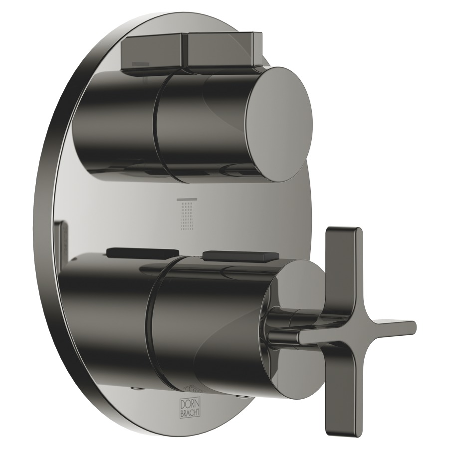 Thermostat VAIA UP
set de montage final
avec réglage de quantité
à 3 voies, plaque de recouvre-
ment D 150 mm, sans corps
à encastrer 751 104/105