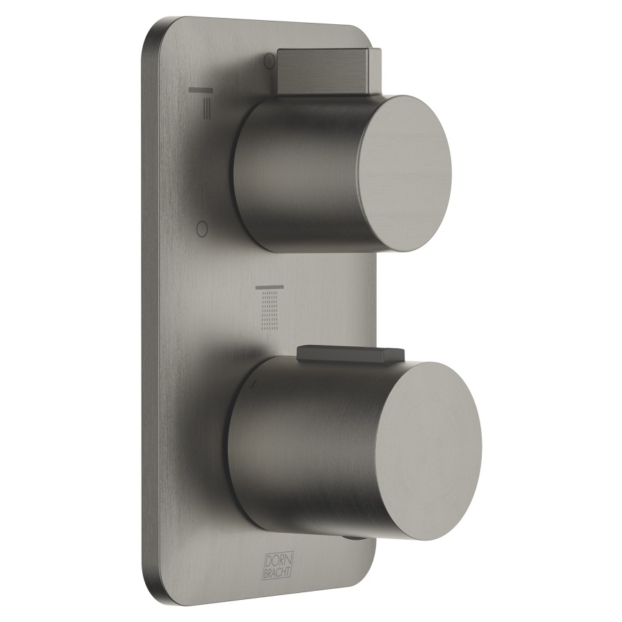 Thermostat LISSÉ UP
set de montage final
avec réglage de quantité
à 3 voies, plaque de recouvre-
ment 150 x 90 mm, sans corps
à encastrer 751 104/105
