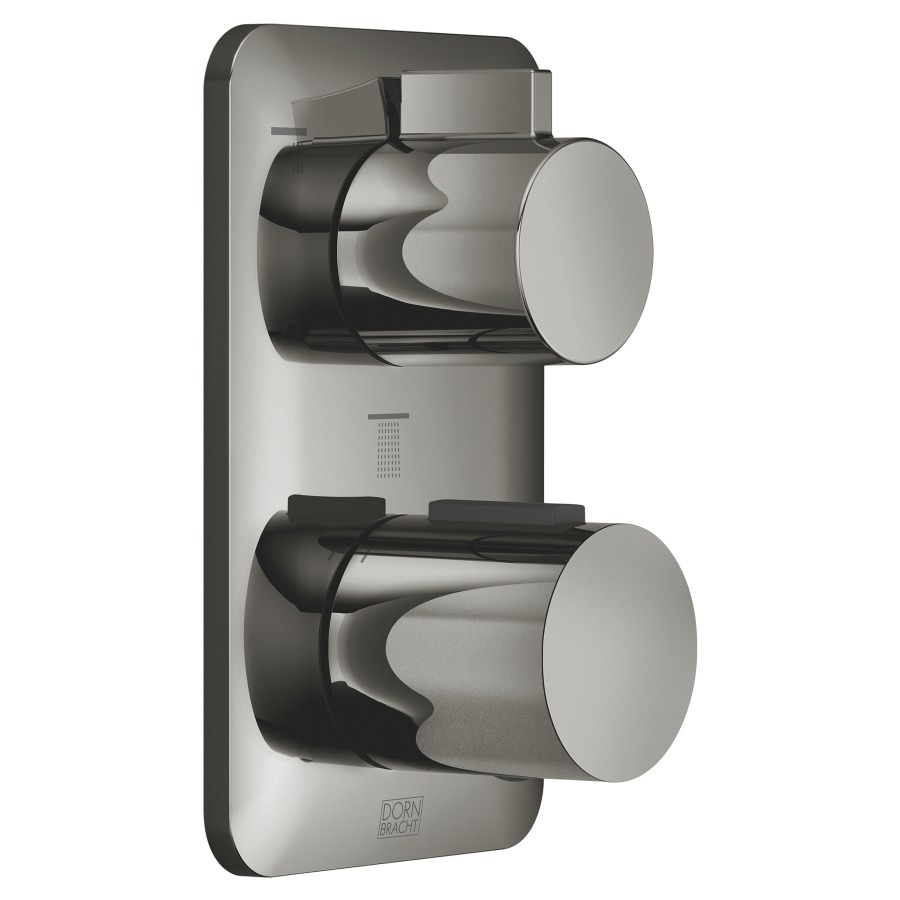 Thermostat LISSÉ UP
set de montage final
avec réglage de quantité
à 3 voies, plaque de recouvre-
ment 150 x 90 mm, sans corps
à encastrer 751 104/105