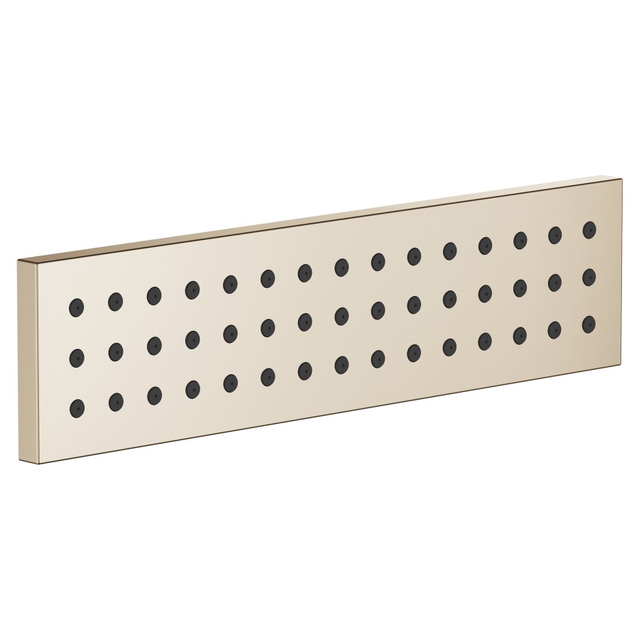 Douche latérale WATER BAR UP
Horizontal Rain, 1/2"
240 x 60 mm, système
anticalcaire, débit 9 l/min.
sans corps à encastrer
751 065