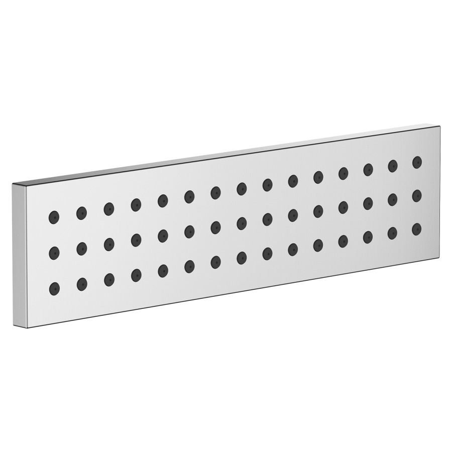 Douche latérale WATER BAR UP
Horizontal Rain, 1/2"
240 x 60 mm, système
anticalcaire, débit 9 l/min.
sans corps à encastrer
751 065