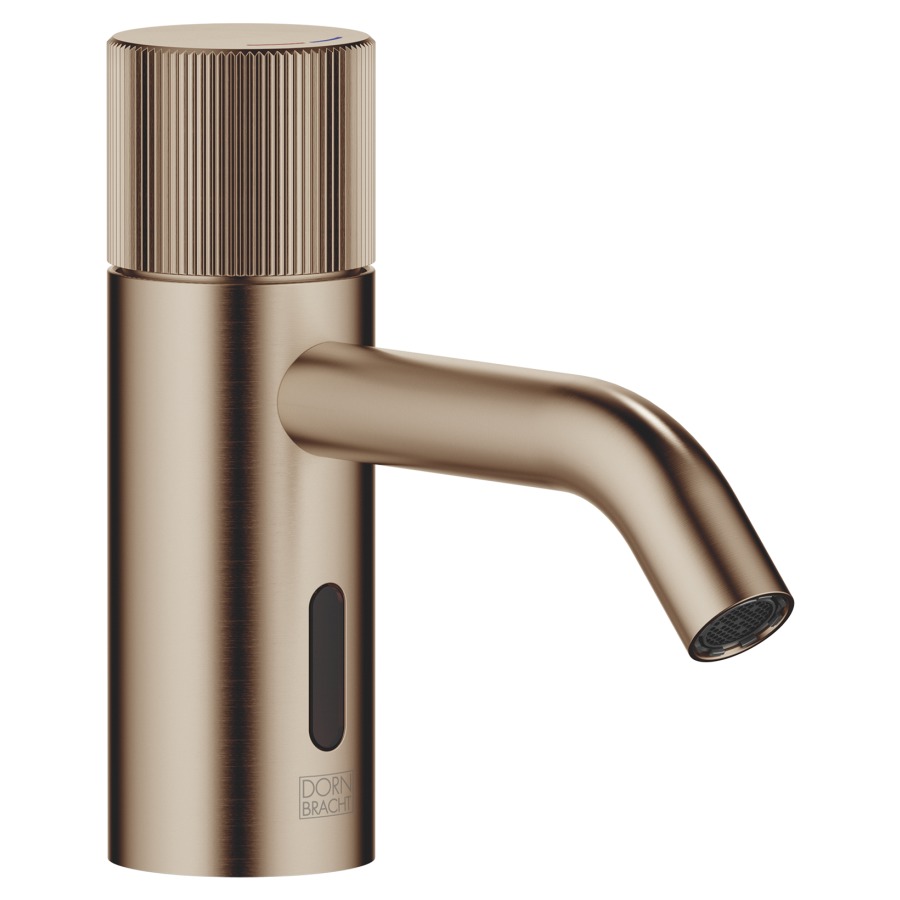 Mélangeur de lavabo META
S 125 mm, goulot fixe
régulation de température
détecteur infrarouge
transformateur AP
H jusqu'à aérateur 52 mm
sans vidage, débit 5,7 l/min.
