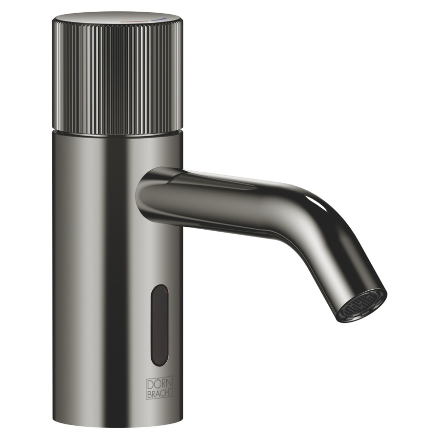 Mélangeur de lavabo META
S 125 mm, goulot fixe
régulation de température
détecteur infrarouge
transformateur AP
H jusqu'à aérateur 52 mm
sans vidage, débit 5,7 l/min.