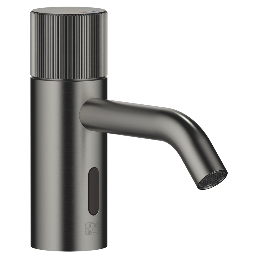 Mélangeur de lavabo META
S 125 mm, goulot fixe
régulation de température
détecteur infrarouge
actionnement à pile 1 x CR-P2
H jusqu'à aérateur 52 mm
sans vidage, débit 5,7 l/min.