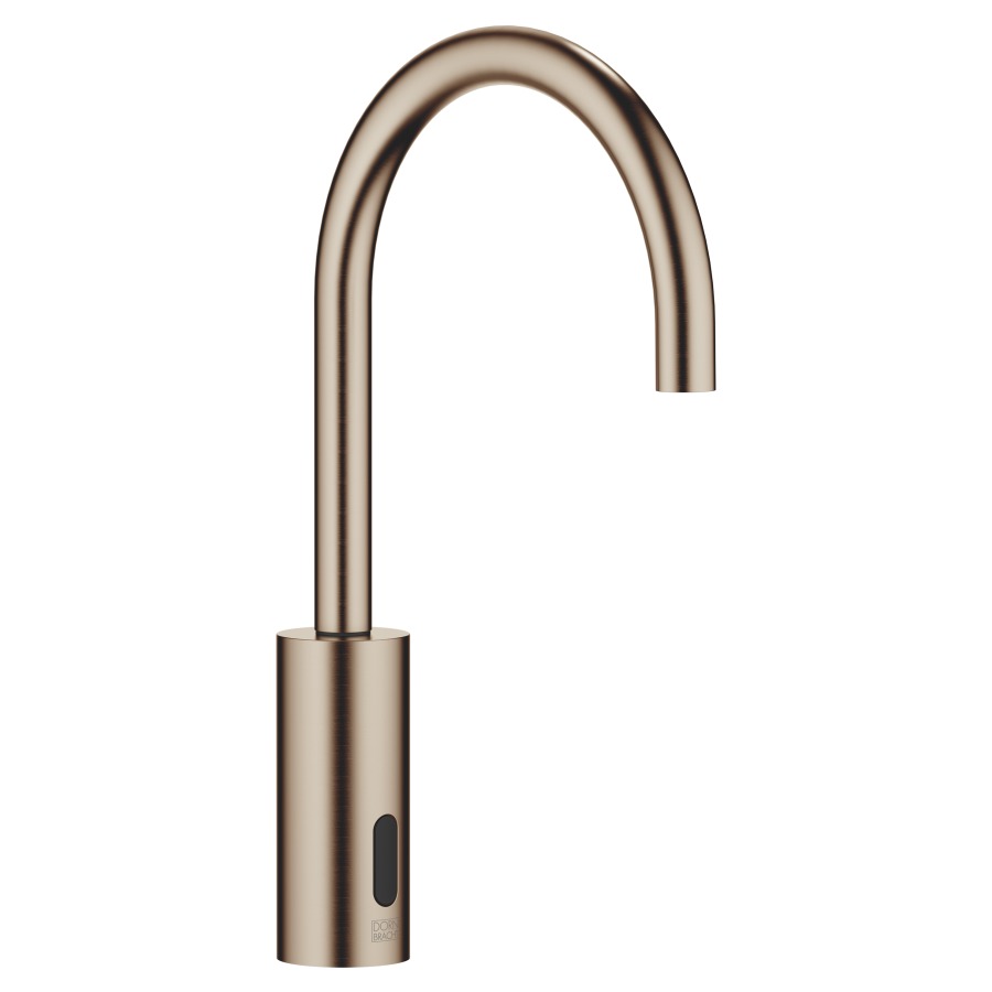 Mélangeur de lavabo META
S 165 mm, goulot fixe
température réglage par boîte
sous évier, système
infrarouge, fonctionnement
sur piles ou sur secteur
H jusqu'à aérateur 199 mm
sans vidage, débit 5,7 l/min.