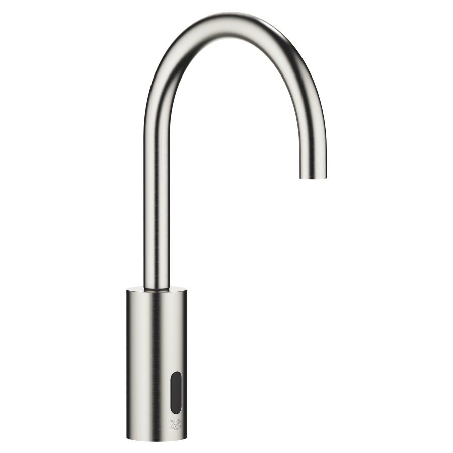 Mélangeur de lavabo META
S 165 mm, goulot fixe
température réglage par boîte
sous évier, système
infrarouge, fonctionnement
sur piles ou sur secteur
H jusqu'à aérateur 199 mm
sans vidage, débit 5,7 l/min.