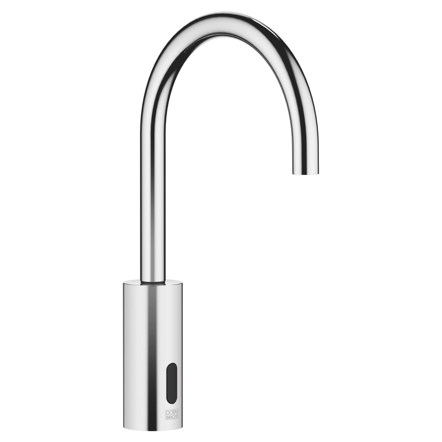 Mélangeur de lavabo META
S 165 mm, goulot fixe
température réglage par boîte
sous évier, système
infrarouge, fonctionnement
sur piles ou sur secteur
H jusqu'à aérateur 199 mm
sans vidage, débit 5,7 l/min.