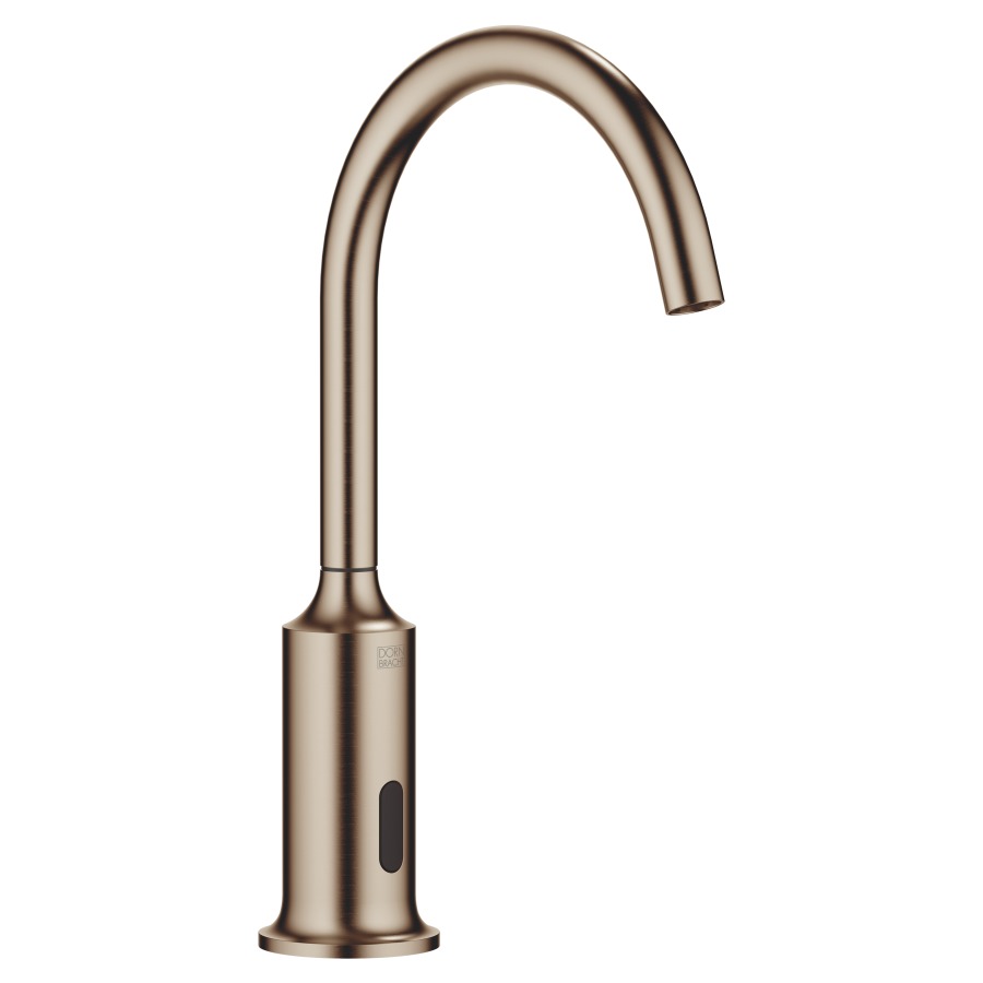 Mélangeur de lavabo VAIA
S 167 mm, goulot fixe
température réglage par boîte
sous évier, système
infrarouge, fonctionnement
sur piles ou sur secteur
H jusqu'à aérateur 221 mm
sans vidage, débit 5,7 l/min.