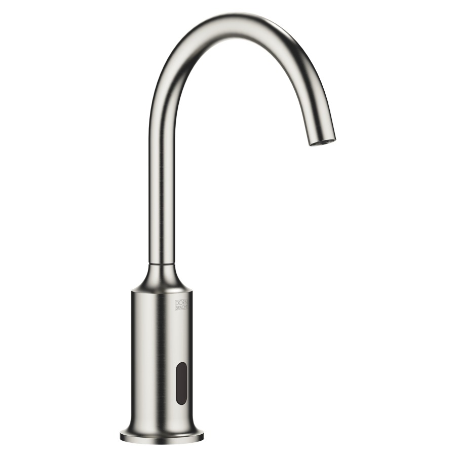 Mélangeur de lavabo VAIA
S 167 mm, goulot fixe
température réglage par boîte
sous évier, système
infrarouge, fonctionnement
sur piles ou sur secteur
H jusqu'à aérateur 221 mm
sans vidage, débit 5,7 l/min.