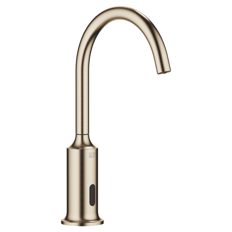 Mélangeur de lavabo VAIA
S 167 mm, goulot fixe
température réglage par boîte
sous évier, système
infrarouge, fonctionnement
sur piles ou sur secteur
H jusqu'à aérateur 221 mm
sans vidage, débit 5,7 l/min.
