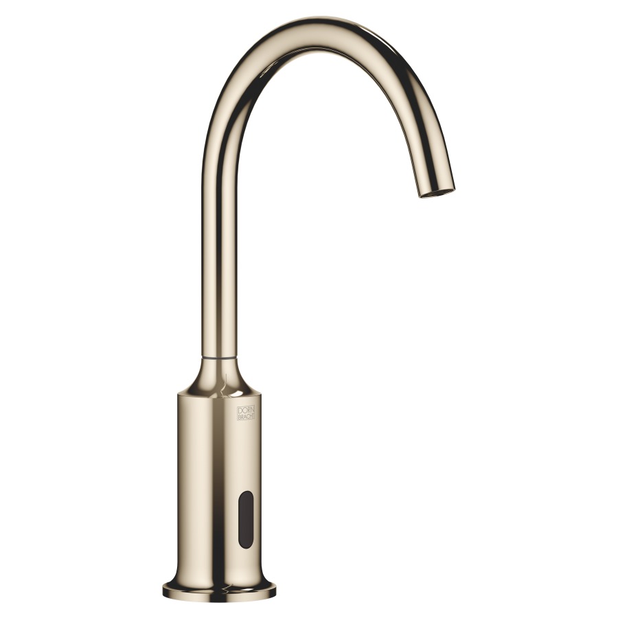 Mélangeur de lavabo VAIA
S 167 mm, goulot fixe
température réglage par boîte
sous évier, système
infrarouge, fonctionnement
sur piles ou sur secteur
H jusqu'à aérateur 221 mm
sans vidage, débit 5,7 l/min.