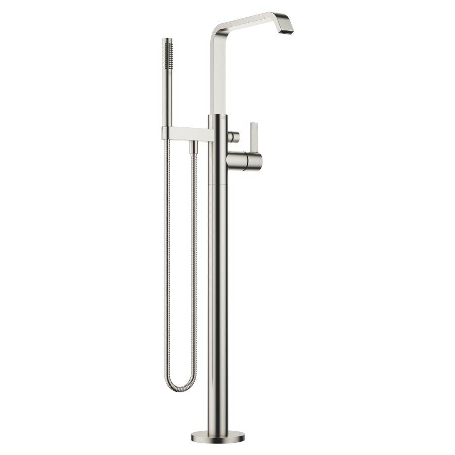 Mélangeur de bain IMO
S 279 mm, goulot fixe
H jusqu'à aérateur 891-961 mm
avec colonne pour montage
à pose libre, inverseur
douche à main bâton, système
anticalcaire, tuyau 125 cm
débit 6,8 l/min., sans corps
à encastrer 751 035