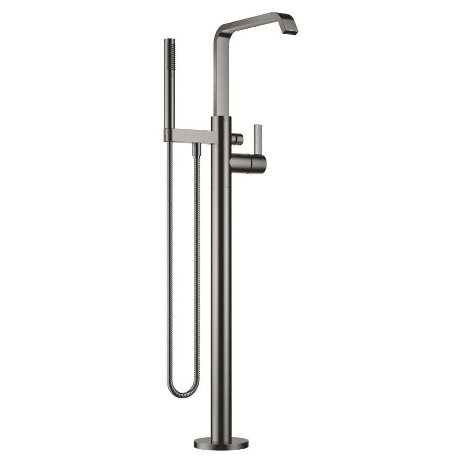 Mélangeur de bain IMO
S 279 mm, goulot fixe
H jusqu'à aérateur 891-961 mm
avec colonne pour montage
à pose libre, inverseur
douche à main bâton, système
anticalcaire, tuyau 125 cm
débit 6,8 l/min., sans corps
à encastrer 751 035