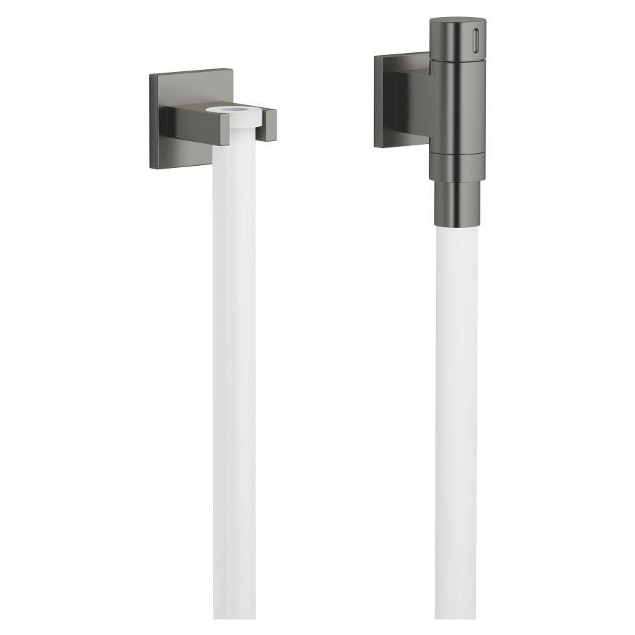 Coude de raccordement mural
WATERTUBE Kneipp
FlowReduce, 1/2", rosace
60 x 60 mm, support,
raccordement de tuyau M33
sans tuyau, débit 9 l/min.