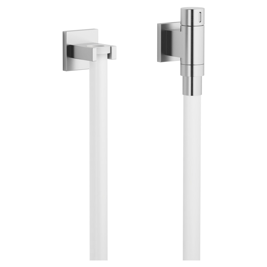 Coude de raccordement mural
WATERTUBE Kneipp
FlowReduce, 1/2", rosace
60 x 60 mm, support,
raccordement de tuyau M33
sans tuyau, débit 9 l/min.
