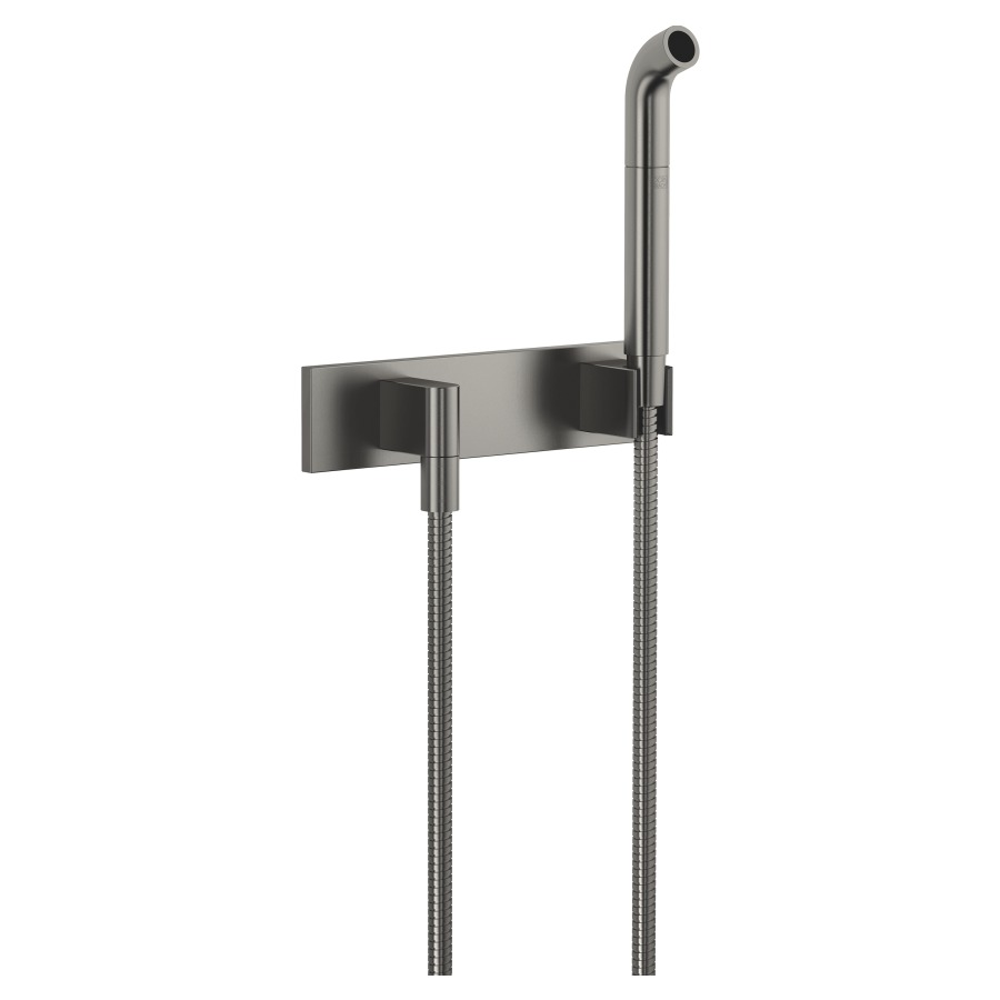 Garnit. de douche DORNBRACHT
tube pour jet d'eau
FlowReduce, tuyau de douche
125 cm, coude de raccordement
1/2", plaque de recouvrement
240 x 60 mm, débit 7 l/min.
groupe acoustique II
