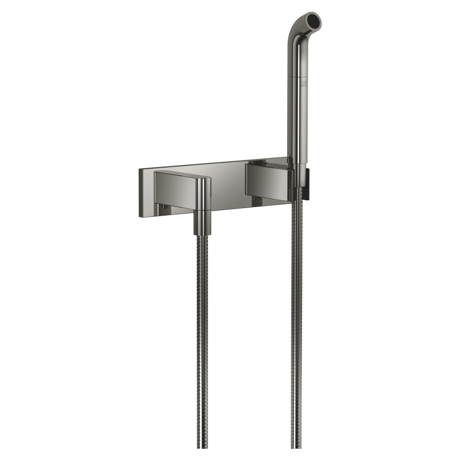 Garnit. de douche DORNBRACHT
tube pour jet d'eau
FlowReduce, tuyau de douche
125 cm, coude de raccordement
1/2", plaque de recouvrement
240 x 60 mm, débit 7 l/min.
groupe acoustique II