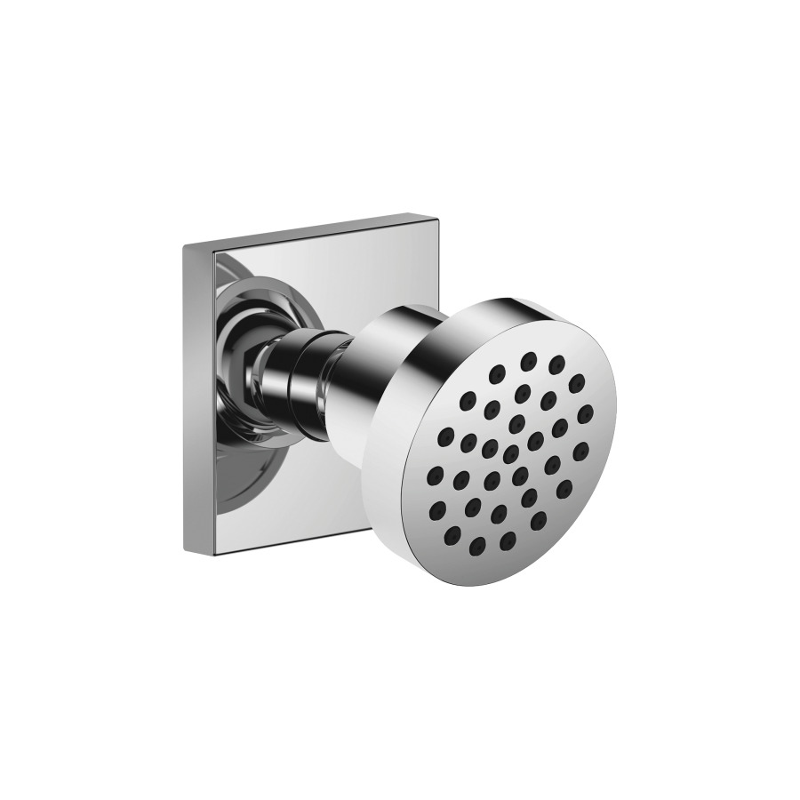 Douche latérale DORNBRACHT
Horizontal Rain, 1/2"
à rotule, rosace 60 x 60 mm
sans réglage du débit
système anticalcaire
débit 7 l/min.
groupe acoustique I