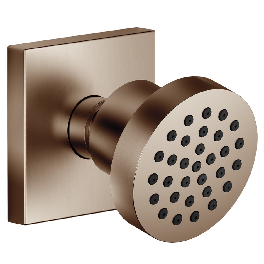 Douche latérale DORNBRACHT
Horizontal Rain, 1/2"
à rotule, rosace 60 x 60 mm
sans réglage du débit
système anticalcaire
débit 7 l/min.
groupe acoustique I