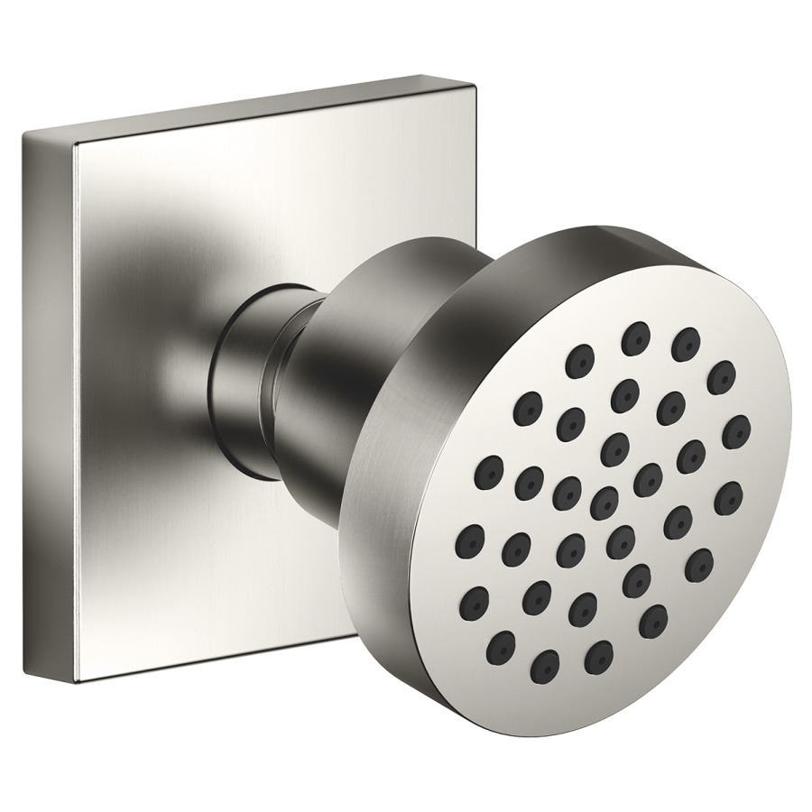Douche latérale DORNBRACHT
Horizontal Rain, 1/2"
à rotule, rosace 60 x 60 mm
sans réglage du débit
système anticalcaire
débit 7 l/min.
groupe acoustique I