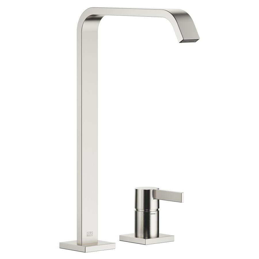 Mélangeur à 2 trous IMO
S 220 mm, goulot fixe
H jusqu'à aérateur 317 mm
rosaces séparées 60 x 60 mm
sans vidage, débit 4,6 l/min.