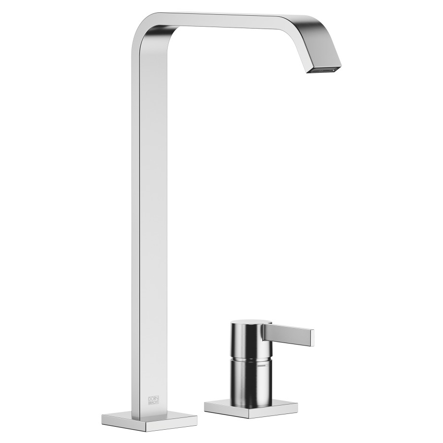 Mélangeur à 2 trous IMO
S 220 mm, goulot fixe
H jusqu'à aérateur 317 mm
rosaces séparées 60 x 60 mm
sans vidage, débit 4,6 l/min.