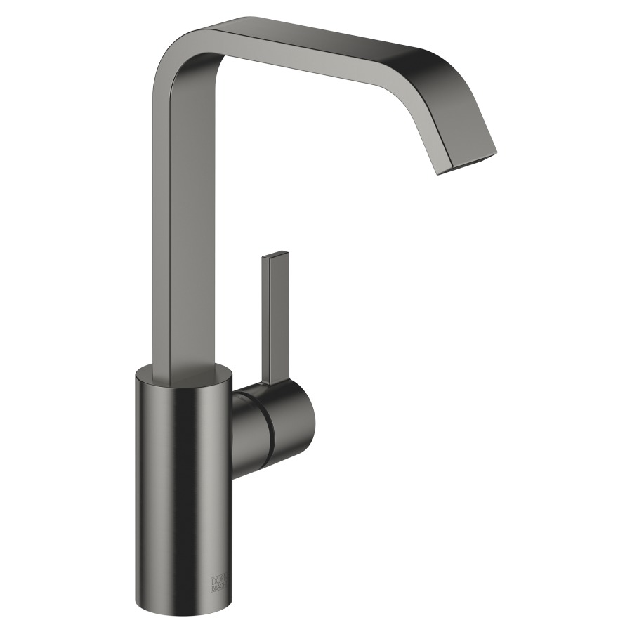 Mélangeur de lavabo IMO
S 165 mm, goulot haut
H jusqu'à aérateur 235 mm
goulot fixe, sans vidage
débit 4,6 l/min.