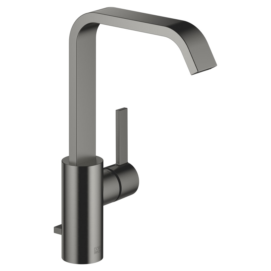 Mélangeur de lavabo IMO
S 165 mm, goulot haut
H jusqu'à aérateur 235 mm
goulot fixe, vidage
excentrique, débit 4,6 l/min.