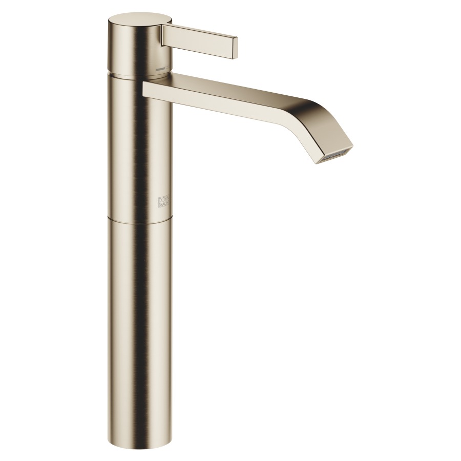Mélangeur de lavabo IMO
S 170 mm, haute colonne
H jusqu'à aérateur 230 mm
goulot fixe, sans vidage
débit 4,6 l/min.