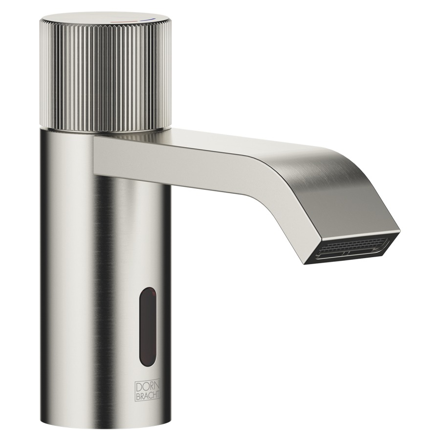 Mélangeur de lavabo IMO
S 130 mm, goulot fixe
régulation de température
détecteur infrarouge
fonctionnement sur secteur
H jusqu'à aérateur 74 mm
sans vidage, débit 5,7 l/min.