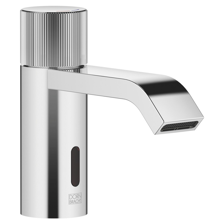 Mélangeur de lavabo IMO
S 130 mm, goulot fixe
régulation de température
détecteur infrarouge
actionnement à pile 1 x CR-P2
H jusqu'à aérateur 74 mm
sans vidage, débit 5,7 l/min.