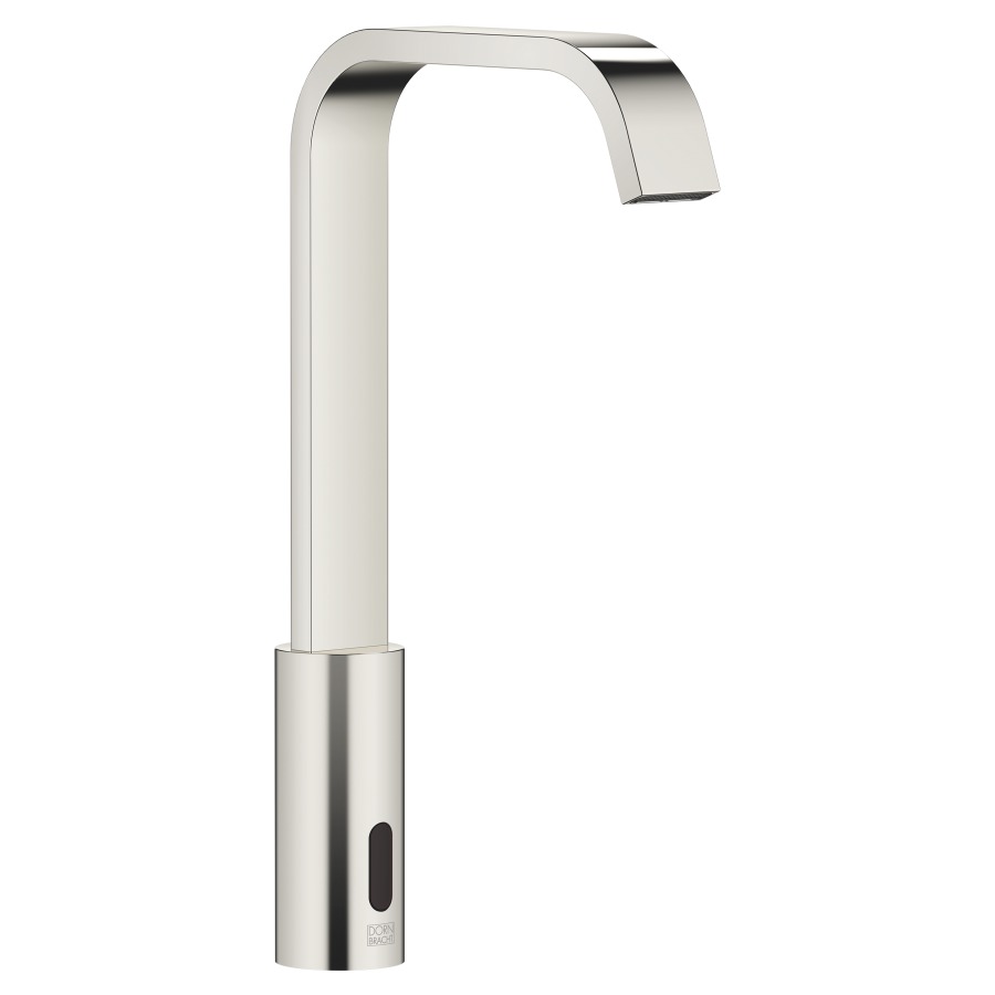 Mélangeur de lavabo IMO
S 165 mm, goulot fixe
température réglage par boîte
sous évier, système
infrarouge, fonctionnement
sur piles ou sur secteur
H jusqu'à aérateur 268 mm
sans vidage, débit 5,7 l/min.