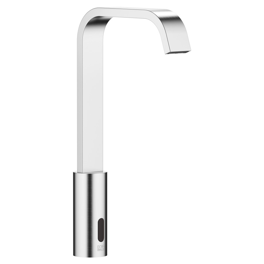 Mélangeur de lavabo IMO
S 165 mm, goulot fixe
température réglage par boîte
sous évier, système
infrarouge, fonctionnement
sur piles ou sur secteur
H jusqu'à aérateur 268 mm
sans vidage, débit 5,7 l/min.