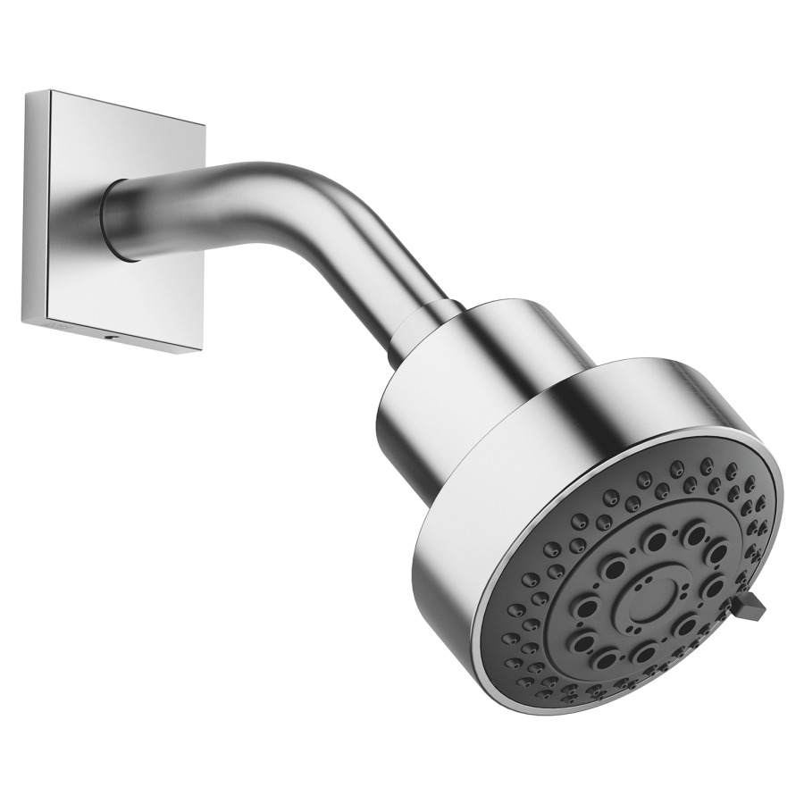 Pomme de douche DORNBRACHT
FlowReduce, 1/2", pivotant
système anticalcaire
réglable normale/soft/massage
rosace 60 x 60 mm
débit 6,8 l/min.
groupe acoustique I