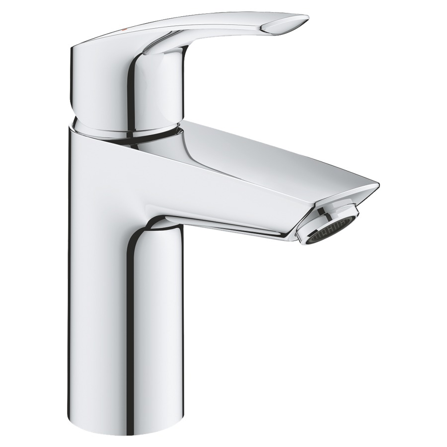 Mélangeur de lavabo EUROSMART
S-SIZE
S 109 mm, goulot fixe
sans vidage, Eco-Joy
5 l/min, avec limiteur de
température