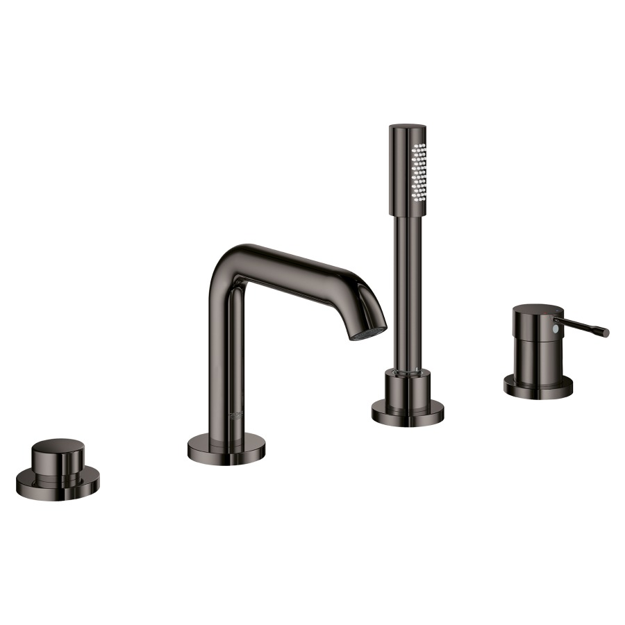 Garnit. de remplissage
ESSENCE NEW
4 trous, S 197 mm, goulot sur
gorge, inverseur, mélangeur
douche extensible