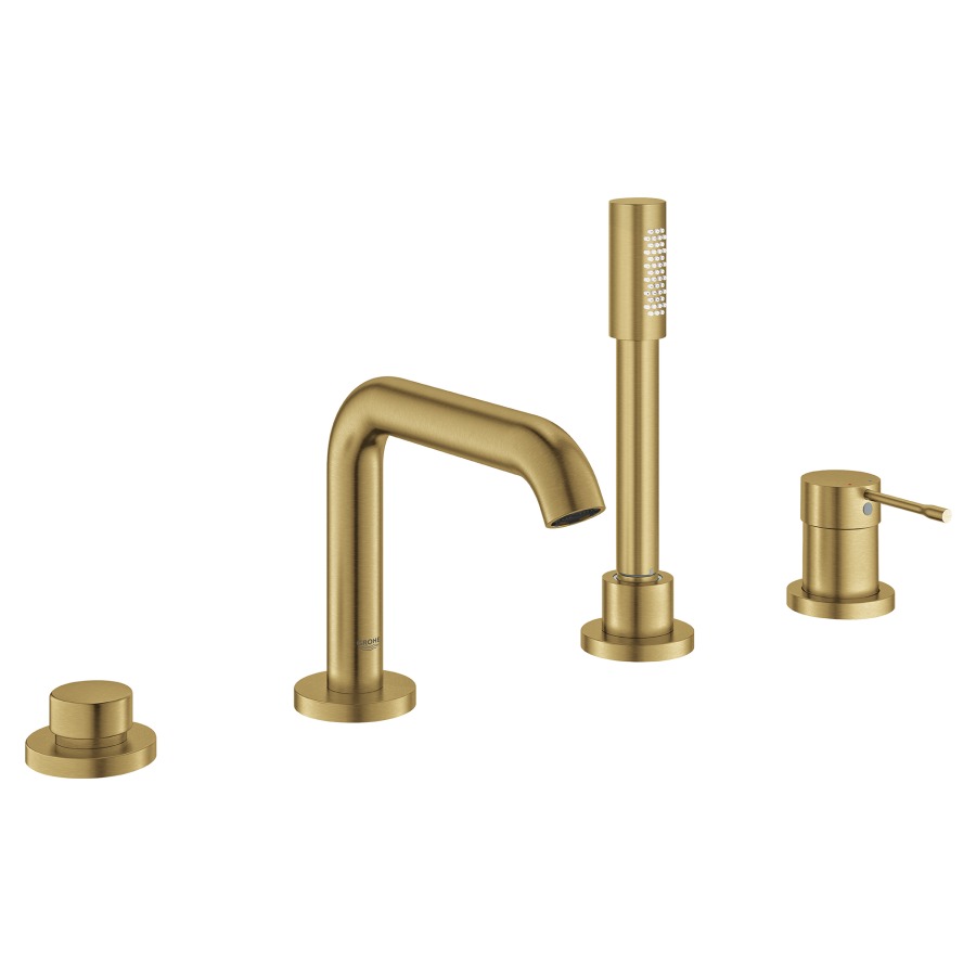 Garnit. de remplissage
ESSENCE NEW
4 trous, S 197 mm, goulot sur
gorge, inverseur, mélangeur
douche extensible