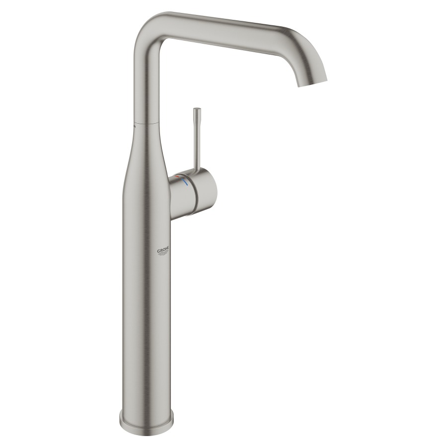Mélangeur de lavabo
ESSENCE NEW XL-SIZE
S 179 mm, goulot orientable
haute colonne
H jusqu'à aérateur 322 mm
H totale 364 mm, sans vidage