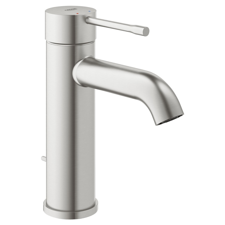 Mélangeur de lavabo
ESSENCE NEW S-SIZE
S 116 mm, goulot fixe
vidage excentrique